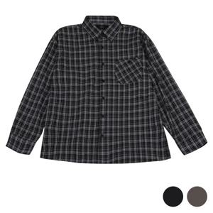 [모로엠]남성 봄 체크 패턴 긴팔 셔츠 NBJ-SHA-Q002