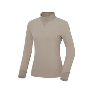 [와이드앵글] 여성 CO 사선 하이넥 티 WWU23212E2