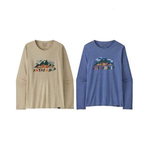 파타고니아코리아 45205Q7 우먼즈 롱-슬리브드 캐필린 쿨 데일리 그래픽 셔츠 JD