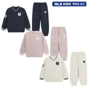 [MLB키즈] 스트릿 베이직 쿠퍼스 로고 우븐 맨투맨세트 (7AS2B1156)