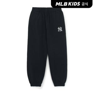 [MLB키즈 공식] 25FW 베이직 스몰로고 조거 팬츠 NY (Black) 7APTB0154-50BKS