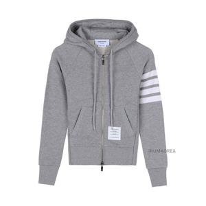 [톰브라운] FW25 여성 루프백 4바 후드 집업 FJT001A 00535 055