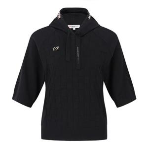 [마스터바니에디션] (421E3SR306)여성 체커보드 후드 반팔 니트