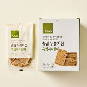 [올가홀푸드][ORGA] 슬림누룽지칩 흑임자현미 (33gx10개입)