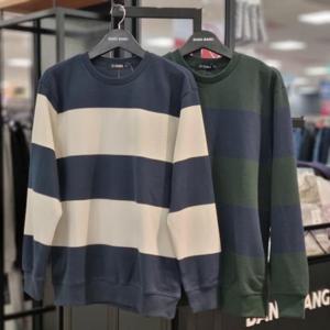 뱅뱅 HC21 공용 투톤 배색 베이직 맨투맨티셔츠 CTL614