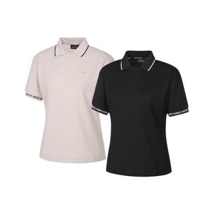 [와이드앵글]CO 오픈 카라 하프 슬리브 티셔츠 L WWU24251