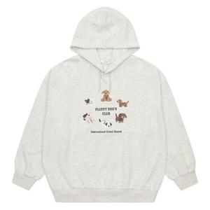 에꼴리에 세이브존03 브라운 퍼피 전사 후드티 24C1458-OT