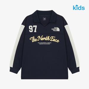 노스페이스 키즈 NT7TR53V 네이비 스타디움 롱슬리브 티