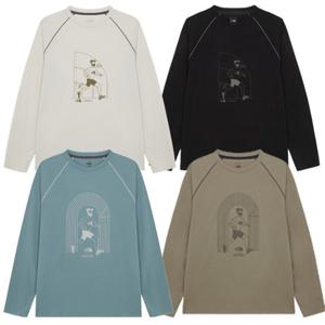 노스페이스 NT7TR51 남여공용 레귤러핏 런닝티 살리오 라운드 긴팔 티셔츠