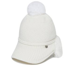 [와이드앵글]CO 일체형 귀달이 니트 캡 WWW24C08W3