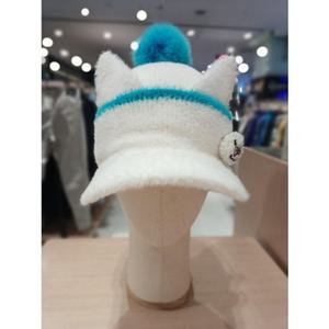 [파리게이츠] 25FW겨울 여성 몬스터 귀 장식 포인트 니트 챙모자 (521E4CP301)