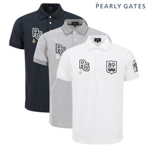 파리게이츠  남성 PG 마린 패턴 피케 반팔 티셔츠 511E3TSA21 BJ