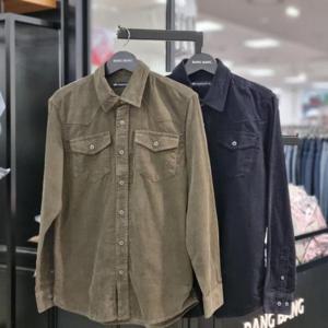 뱅뱅 HC21 가을 남성 가슴포켓 골덴 면 남방 NSL631