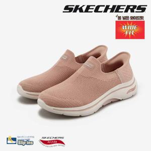 스케쳐스 여성 고워크 아치핏 2.0 슬립인스 와이드 SP0WWCFY072-GR