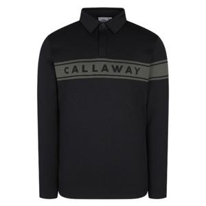 캘러웨이골프긴팔 PQC CMTY24W502_BK 남성 겨울 자카드 기모 티셔츠