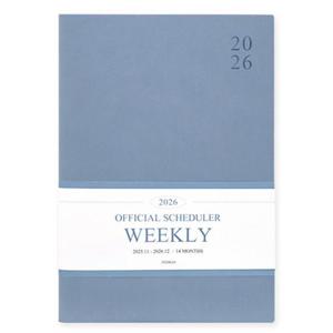 인디고 다이어리 2026 오피셜 빅 위클리 스케줄러 (워터블루)