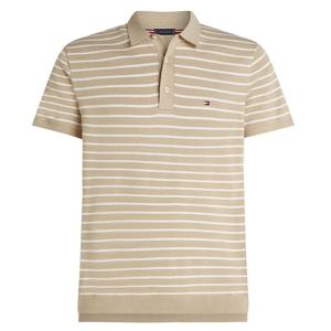 타미힐피거 레귤러핏 니트 폴로카라티 MW0MW37396 아이보리/화이트