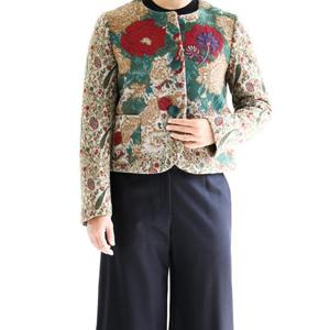 [비꼴리끄(여성)]울 자카드 카라리스 자켓 B244WJ1010