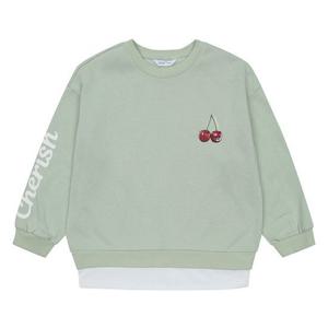 [소이]MARIO여아 기모 체리 레이어드 맨투맨 티셔츠 21W0456_MT