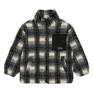[소이]MARIO남아 체크 양털 플리스 점퍼 21W0107_BK