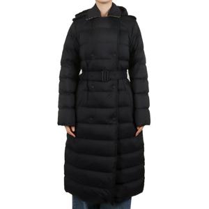 버버리 25FW 여성 롱 후드 다운 패딩 블랙 8110316 A1189