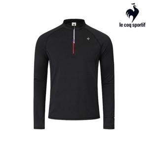 [르꼬끄] 남녀공용 약기모 하프집 긴팔티 QQ413ERLO2_BLK