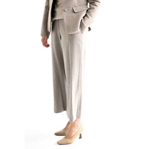 [비꼴리끄(여성)]캐시울 뒷밴딩 와이드팬츠 B244WS2010