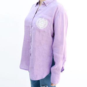 [비꼴리끄(여성)]포켓 자수 셔츠 블라우스 B242WB1030