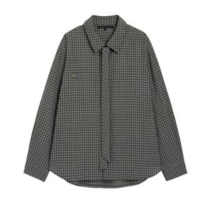 [올리브데올리브]잔체크 타이포인트 셔츠(OE5AB805)