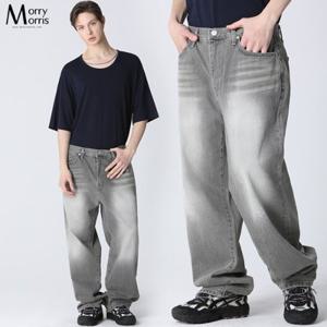 [더블유쇼핑][모리모리스(Morry Morris)] 그레이 와이드 데님 팬