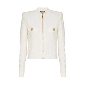 발망 지퍼 잠금 가디건 FF0KL078KJ03