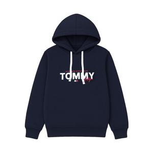 [타미힐피거 주니어]타미힐피거 브루스드백 플리스 남성 후드티 후디 네이비 09T4530-411