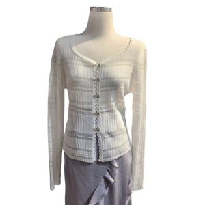 [쥬크]샤인 스퀘어넥 골지 가디건  Z252KSL009