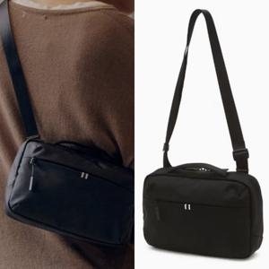 [헤지스] [H-FIX] 코듀라 나일론 크로스백 HJBA5F401BK