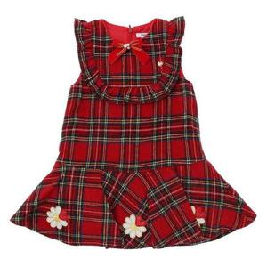 프렌치캣 RED 체크 원피스(Q55DAO020)양말증정