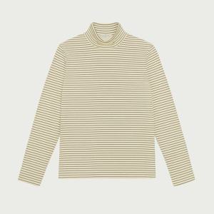 [행텐 틴즈]여성 스트라이프 하이넥 티셔츠_025(10540-131-823-45)