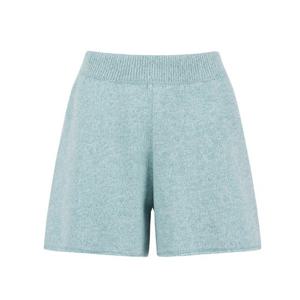 여성 인밴딩 멜란지 니트 와이드 반바지 521E4PS381BL