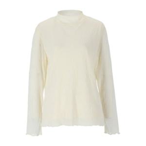 [엠씨]레이스 러블리 반폴라티셔츠 C53T003