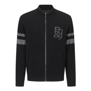 [파리게이츠] (511E4SD326)남성 울캐시 배색 라인 집업 니트 가디건