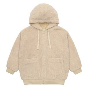 [에꼴리에]MARIO여아 포켓 양털 후드 점퍼 21R0152_BE