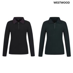 [웨스트우드] 여성 요꼬 카라 반집업 티셔츠 (2컬러) WP4WCTP426