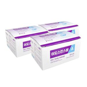 이도스킨스왑A 소독용 에탄올 알콜솜/100매x3통/소독D