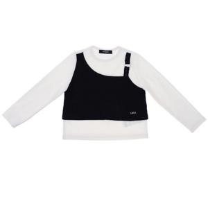 [티파니(정상)]IV 뷔스티에 배색티 T55KAT040