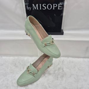 [미소페]By미소페 여성 골드 장식 로퍼 112HT419HI006 LGREEN 1