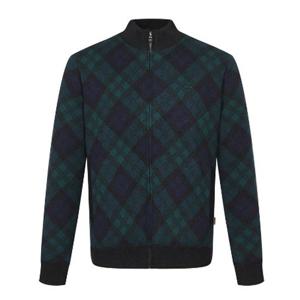 닥스 [25FW] 울100 체크 자카드 방풍 풀집업 DLW1SWZU110-E1