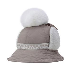 [마스터바니에디션] (421E4CP210)여성 투톤 로고 폼폼이 이어워머 버킷햇