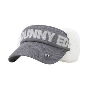 [마스터바니에디션] (421E4CP202)여성 퍼 이어워머 니트 바이저