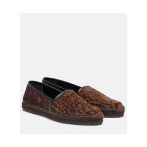 톰포드 레오파드 프린트 스웨이드 에스파드리유 P01083410