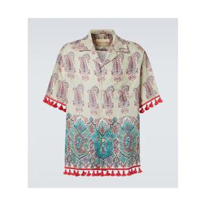 발렌티노 페이즐리 리넨 볼링 셔츠 P01041257