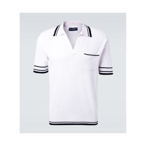 돌체앤가바나 실크 블렌드 폴로 셔츠 P01077032